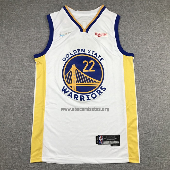 Camiseta Golden State Warriors Andrew Wiggins NO 22 Association Blanco
